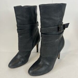 Jimmy Choo Gray Leather Pointed Toe Stiletto Ankle Boots Italy-38.5/8-D-3